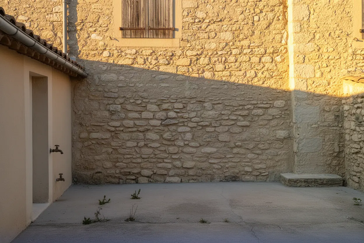 Radiateurs en fonte avant installation de la PAC à Noves