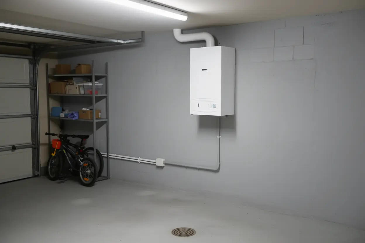 Unité extérieure de la nouvelle PAC air-eau après installation