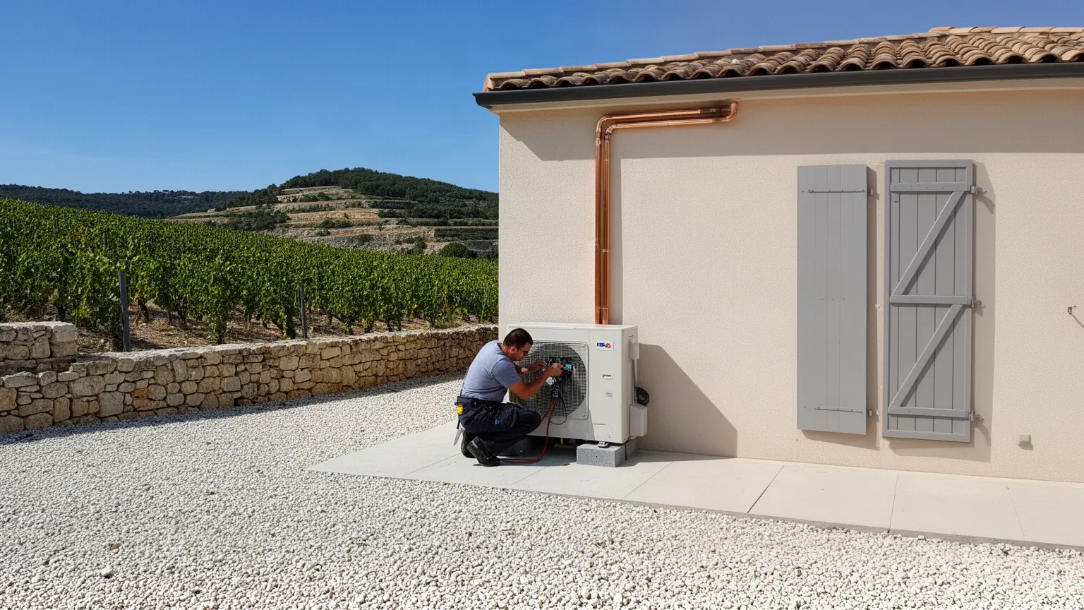 Installateur de pompe à chaleur air-eau à Bédarrides